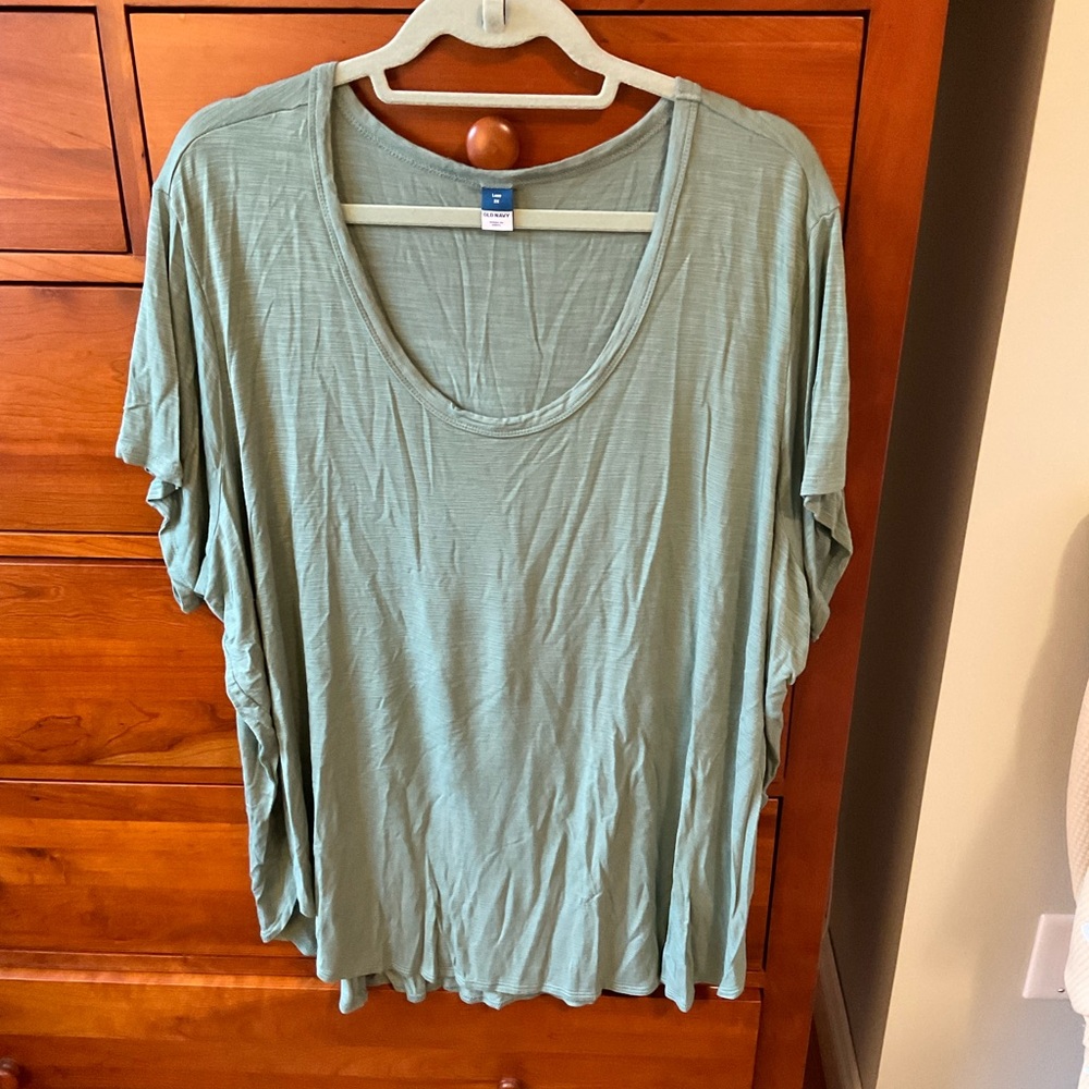 Old Navy Soft Green Luxe Short Sleeve Tee
